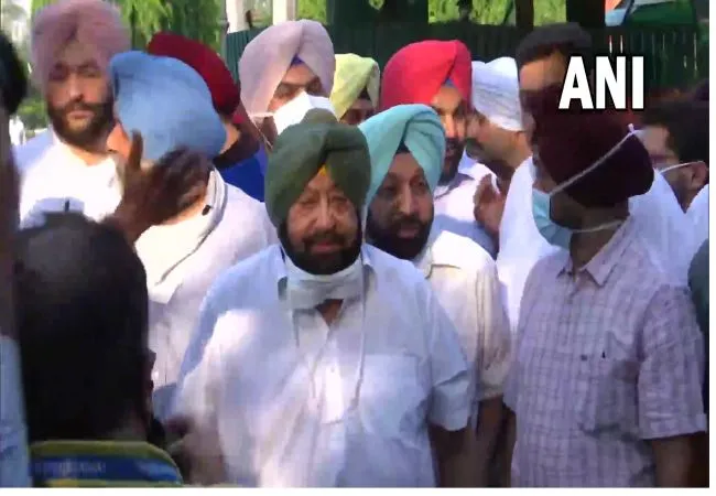 Amarinder Singh after resigning as Punjab CM